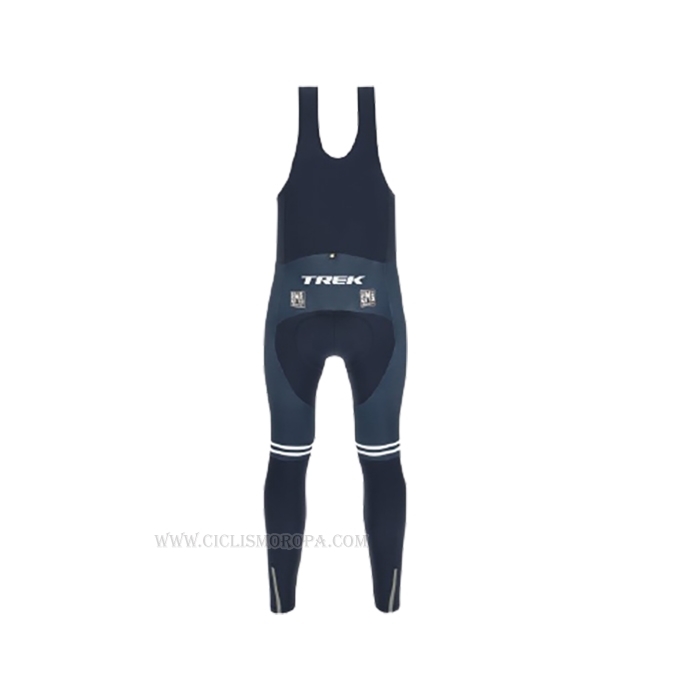 2021 Ropa Ciclismo Trek Segafredo Blanco Profundo Azul Mangas Largas y Culotte Lunga